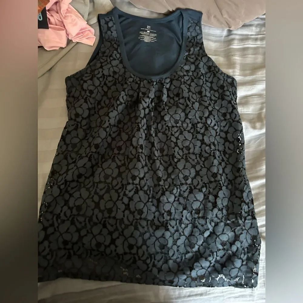 New York & Company Floral Dress Tank Top